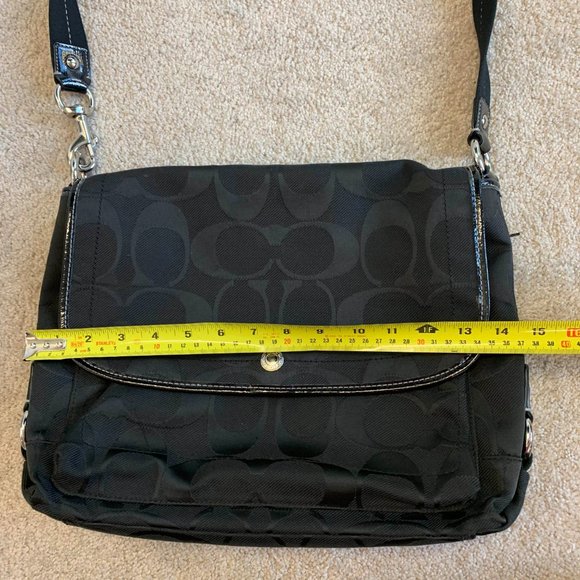 Coach Monogram Black Messenger Bag - Picture 10 of 11